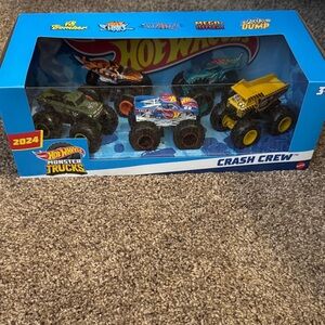 Monster Trucks Crash Crew Set 2024 New in Box Set of 5